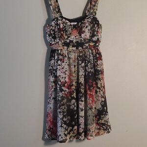 Black floral dress